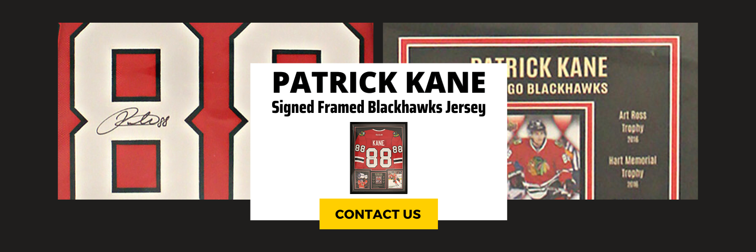Patrick Kane Signed Framed Chicago Blackhawks Jersey with Career Accomplishments