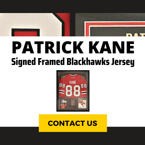 Patrick Kane Signed Number in a PhotoGlass Frame Blackhawks