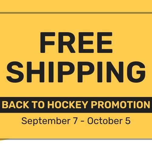 FREE SHIPPING - Back to Hockey Promotion