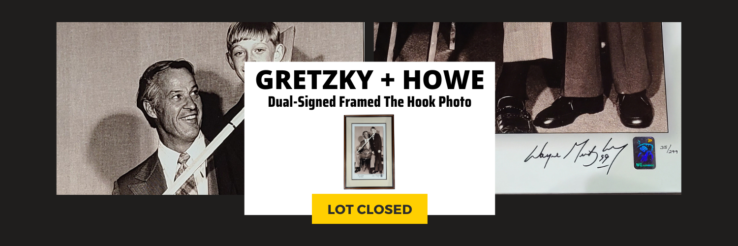 Wayne Gretzky and Gordie Howe Dual-Signed Framed “The Hook” Limited Edition Photo