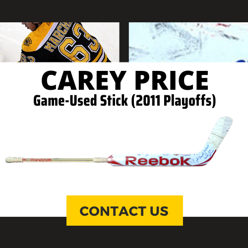 Carey Price Signed and Game-Used Stick (2011 Stanley Cup Playoffs)