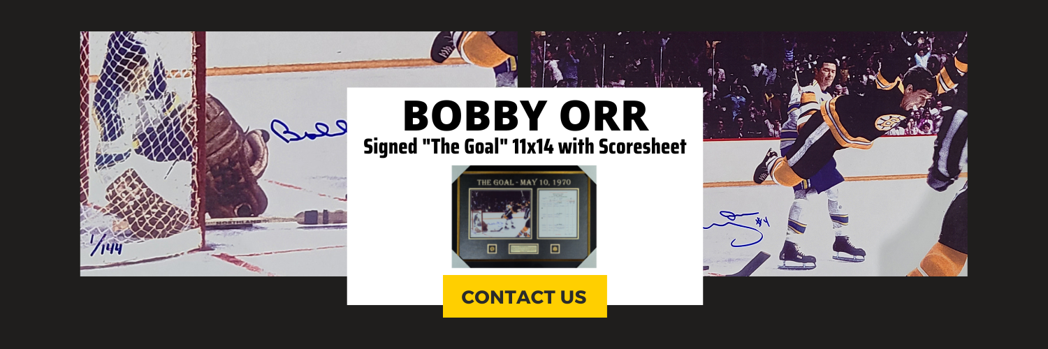 Bobby Orr Signed Framed 11x14 The Goal Photo with Scoresheet