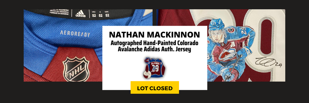 Nathan MacKinnon Autographed Colorado Avalanche Hand-Painted