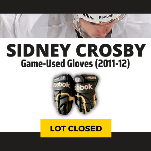 Sidney Crosby Game Used Gloves