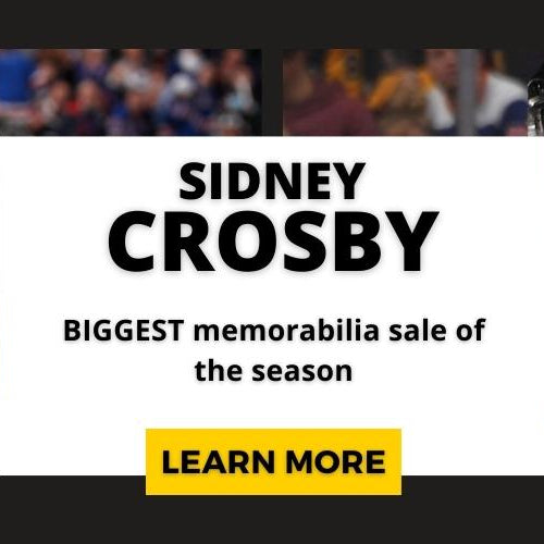 COMING SOON: The BIGGEST Sidney Crosby memorabilia sale of the season