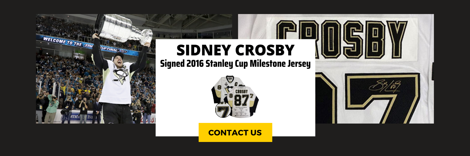 Sidney Crosby Signed Pittsburgh Penguins 2016 Stanley Cup Milestone Jersey