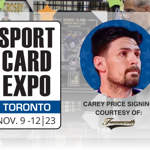 Carey Price Private/Public Signing Event at the Sport Card Expo