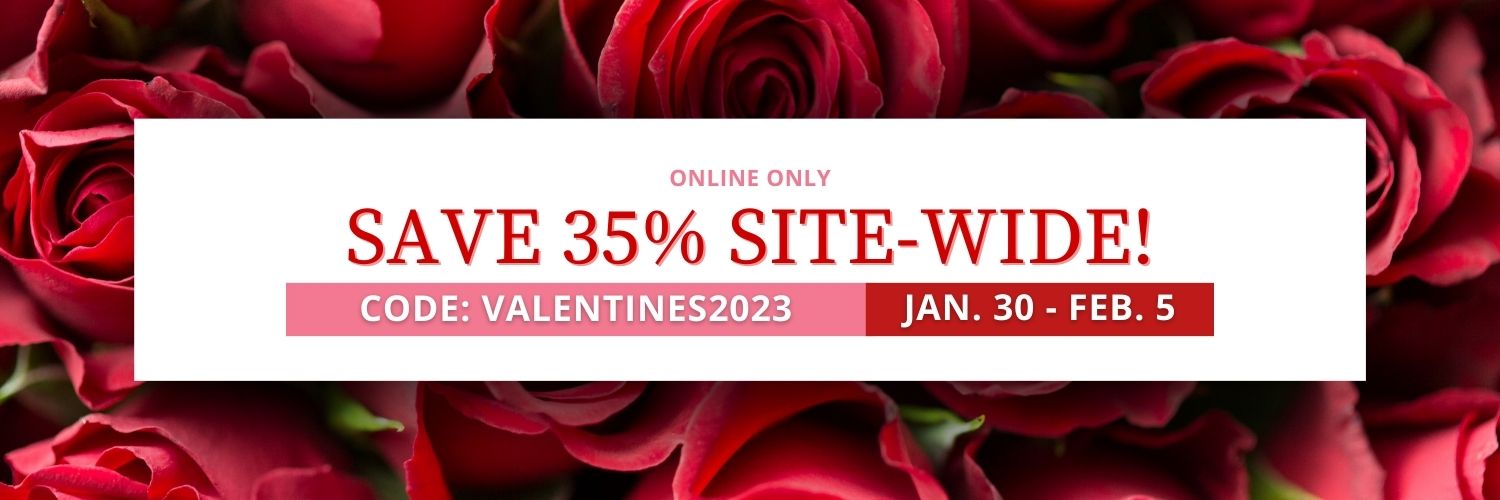 save 35% site-wide with code "valentines2022"