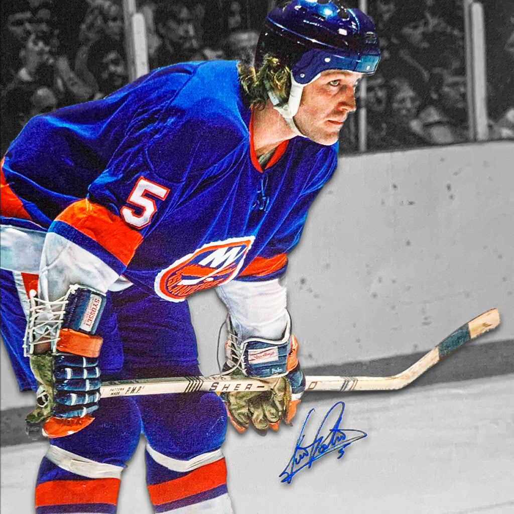 Clark Gillies New York Islanders CCM Vintage Hockey Autographed Photo Jersey