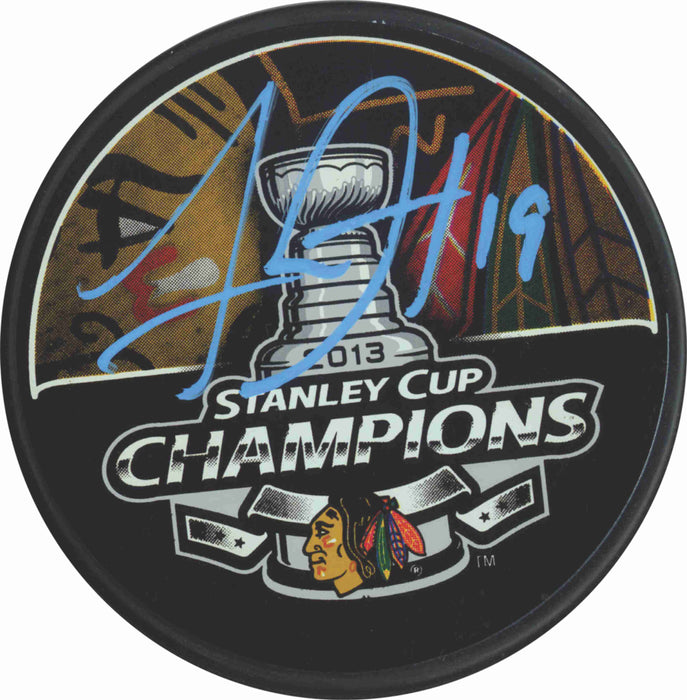 Jonathan Toews Signed Chicago Blackhawks 2013 Stanley Cup Champions Puck