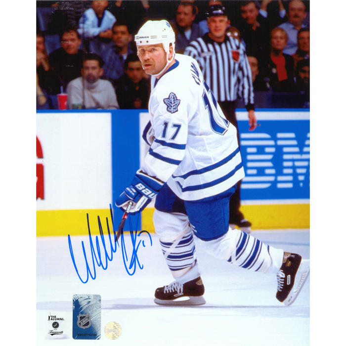 Wendel Clark Toronto Maple Leafs Signed 8x10 Skating Photo