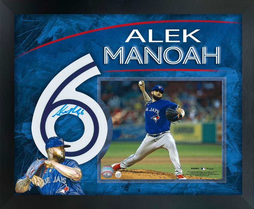Alek Manoah Signed Number Frame with PhotoGlass Blue Jays