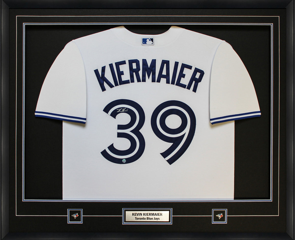 KEVIN KIERMAIER Signed Toronto Blue Jays Custom Jersey (JSA Witnessed COA)