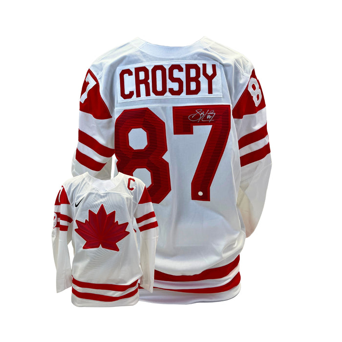 Sidney Crosby Signed Team Canada Replica 2022 Olympics White Jersey