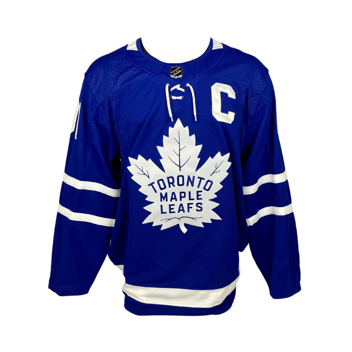 John Tavares Signed Toronto Maple Leafs Adidas Authentic Jersey with "C" (blue)
