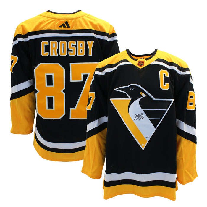 Sidney Crosby Front-Signed Pittsburgh Penguins 2022 Reverse Retro Adidas Auth. Jersey (Limited Edition of 87)