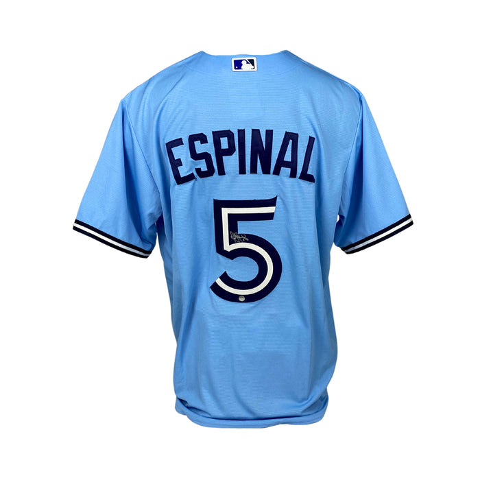 Santiago Espinal Signed Toronto Blue Jays Replica Nike Powder Blue Jersey