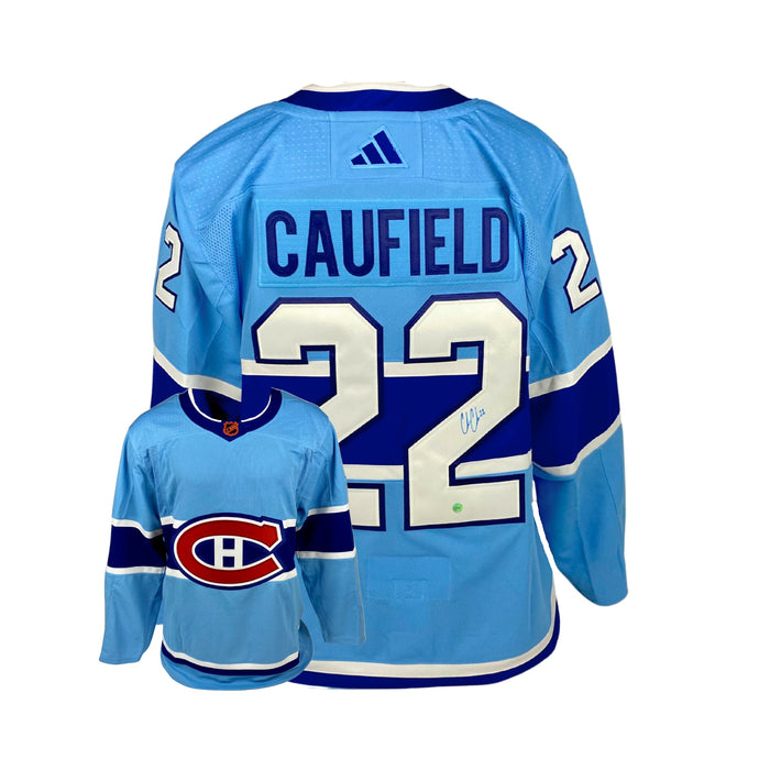 Cole Caufield Signed Jersey Canadiens 2022 Reverse Retro Adidas