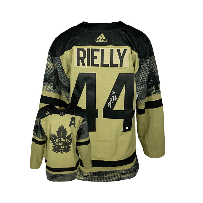 Morgan Rielly Signed 2022 Toronto Maple Leafs Military Appreciation Adidas Auth. Jersey