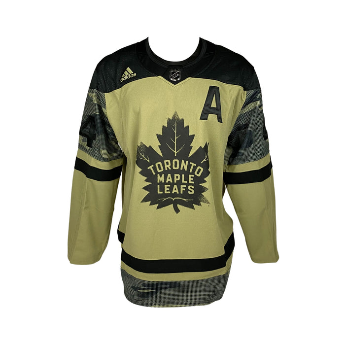 Morgan Rielly Signed 2022 Toronto Maple Leafs Military Appreciation Adidas Auth. Jersey