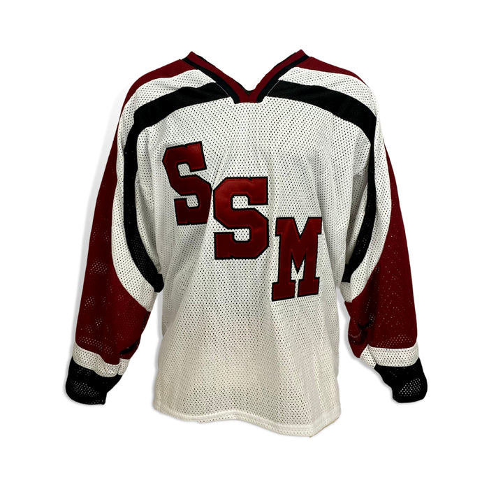 S. Crosby, N. MacKinnon, and J. Toews Multi-Signed Shattuck St. Mary's White Milestone Jersey (Limited Edition of 87)