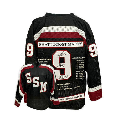 Sidney Crosby Signed Penguins 33x41x2 Custom Framed Showbox Jersey