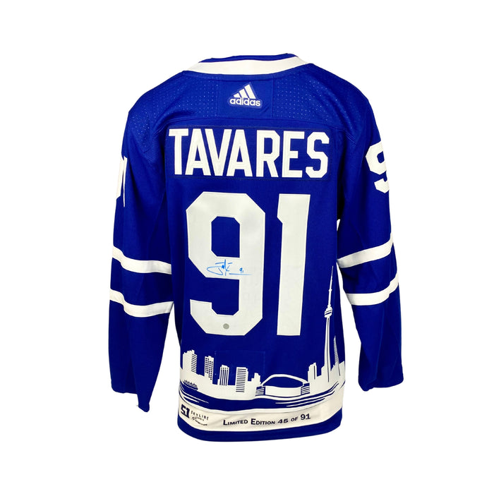 John Tavares Signed 2021 Toronto Maple Leafs Adidas Auth. Skyline Jersey (Limited Edition of 91)