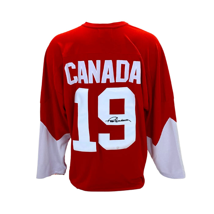 Paul Henderson Signed Team Canada 1972 Summit Series Red Replica Jersey