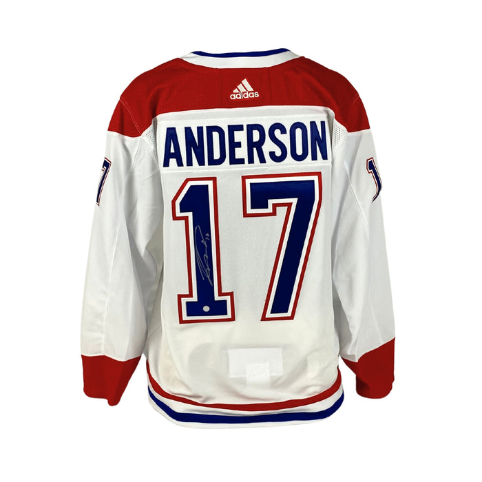 Josh Anderson Signed Montreal Canadiens 2020-2021 White Adidas Auth. Jersey