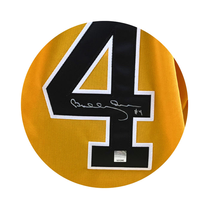 Bobby Orr Signed Boston Bruins 1966 Yellow CCM Vintage Rookie #4 Jersey