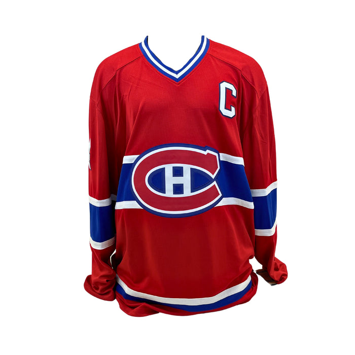 Jean Beliveau signed Montreal Canadiens Vintage Fanatics Jersey