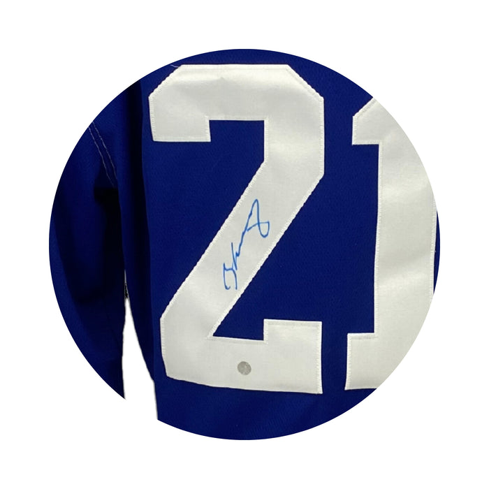 Borje Salming Signed Toronto Maple Leafs Replica Fanatics Vintage Jersey (blue)