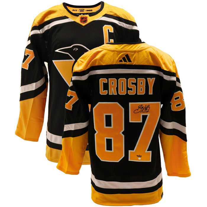 Sidney Crosby Signed Pittsburgh Penguins 2022 Reverse Retro Adidas Auth. Jersey (Limited Edition of 87)