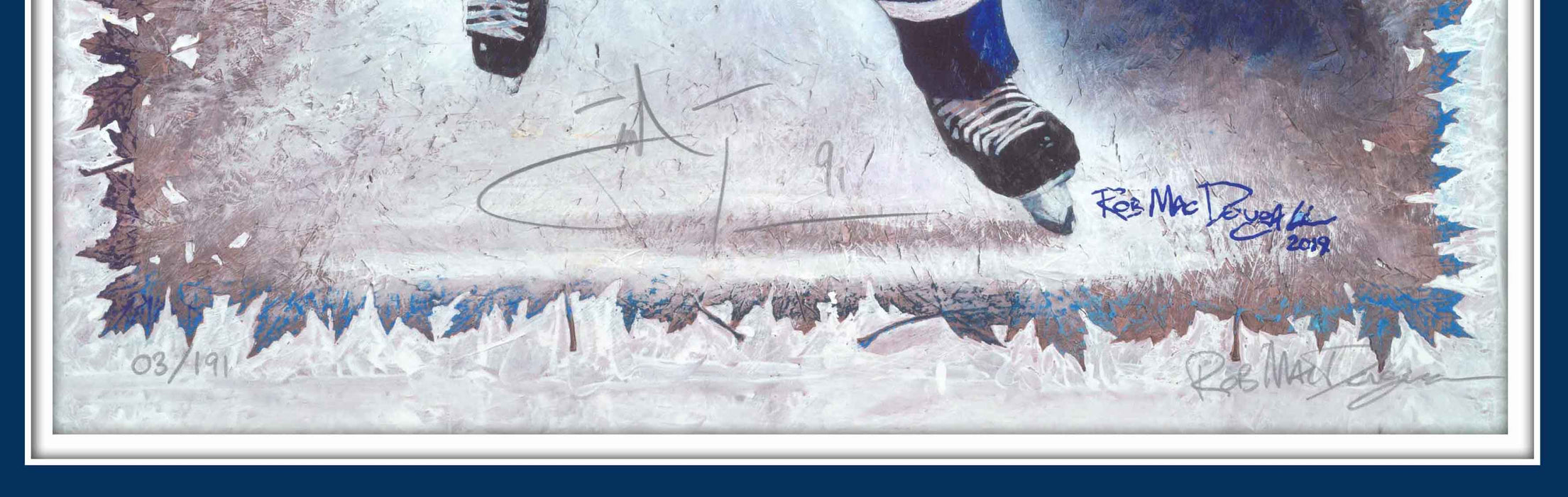 John Tavares and Rob MacDougall Dual-Signed Toronto Maple Leafs 16x20 Limited Edition Print (LE/191)