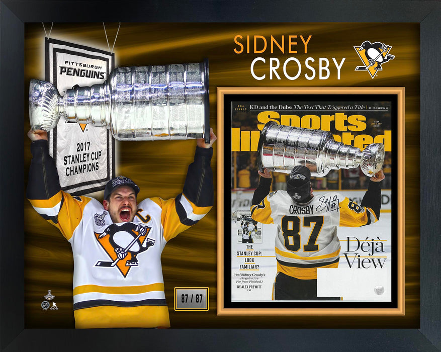 Sidney Crosby Signed SI Magazine 2017 Cup Framed with PHOTOGLASS (Limited Edition of 87)