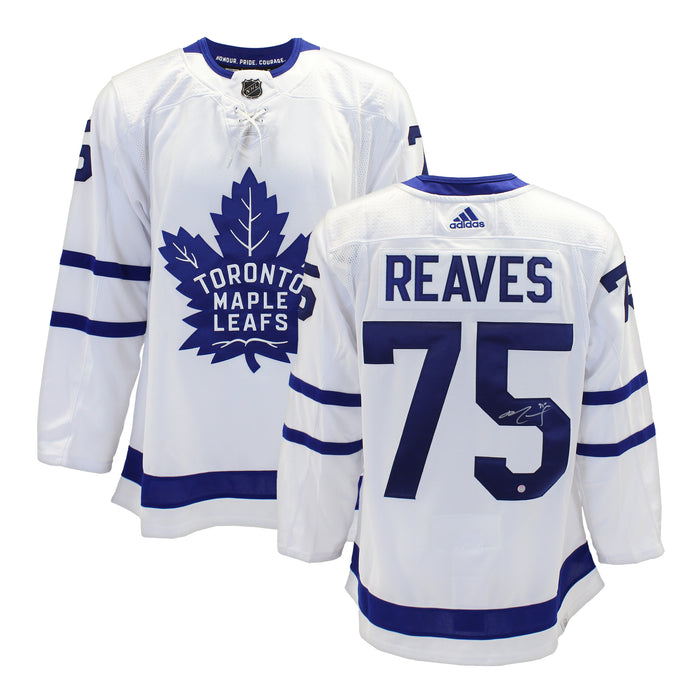Ryan Reaves Signed Jersey Toronto Maple Leafs White Adidas