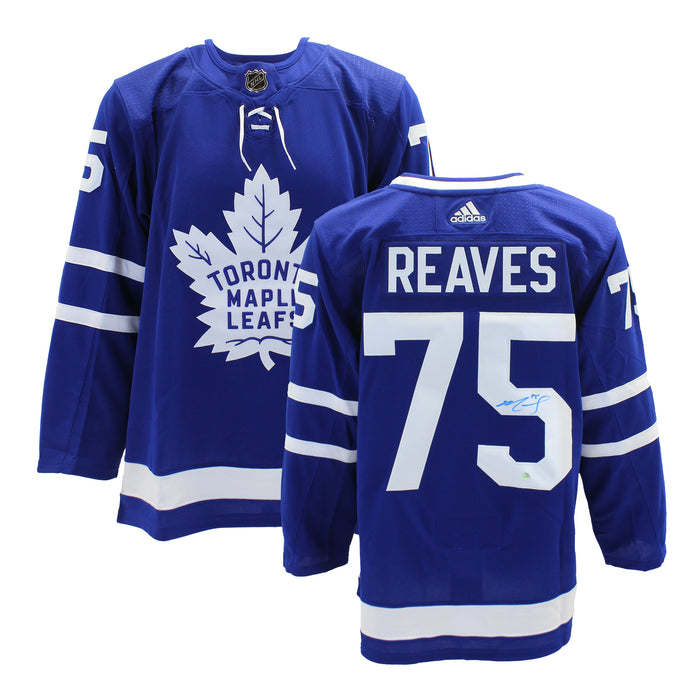 Ryan Reaves Signed Jersey Toronto Maple Leafs Blue Adidas