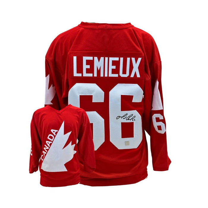 Mario Lemieux Signed 1987 Canada Cup Red Jersey