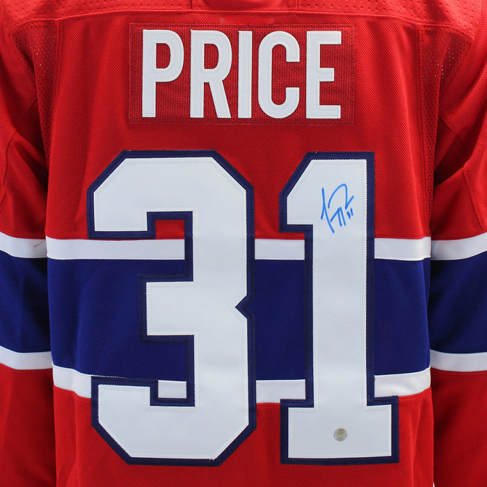 Carey Price Signed Montreal Canadiens 2017-2020 Red Adidas Authentic Jersey