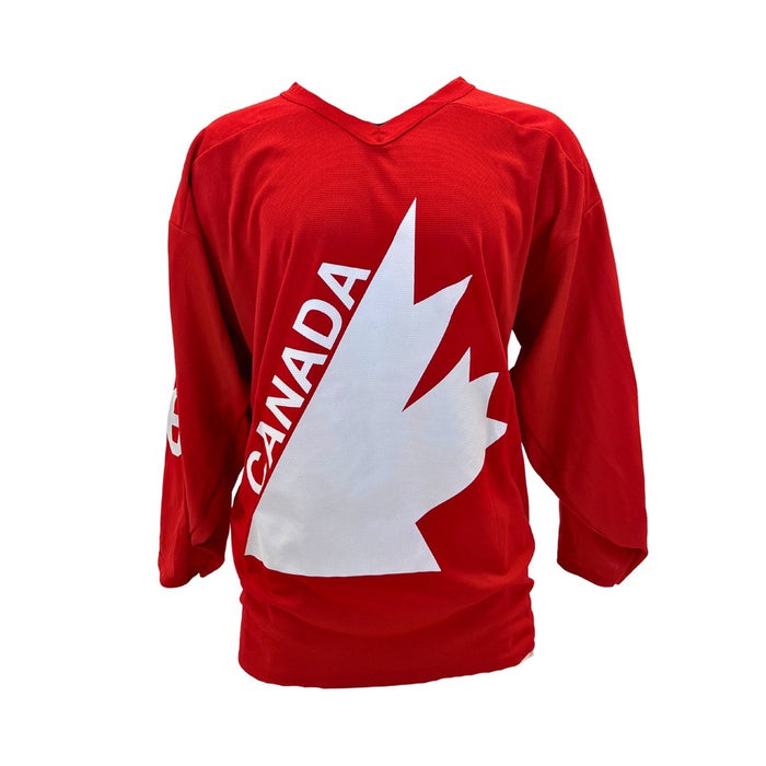 Mario Lemieux Signed 1987 Canada Cup Red Jersey