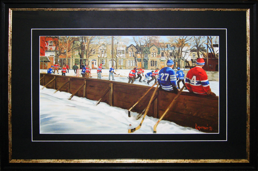 Pick Up Game Framed Print By Michel Lapensee