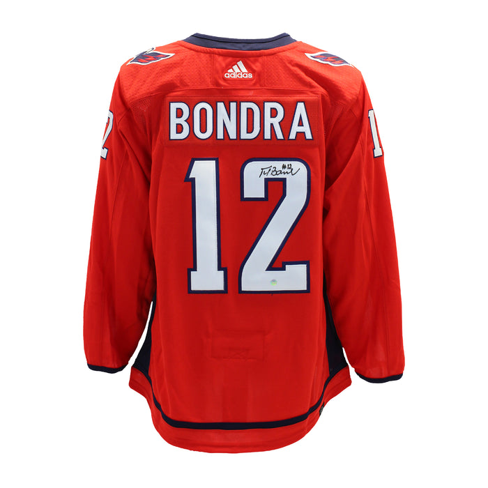Peter Bondra Signed Jersey Washington Capitals Red Adidas Auth.