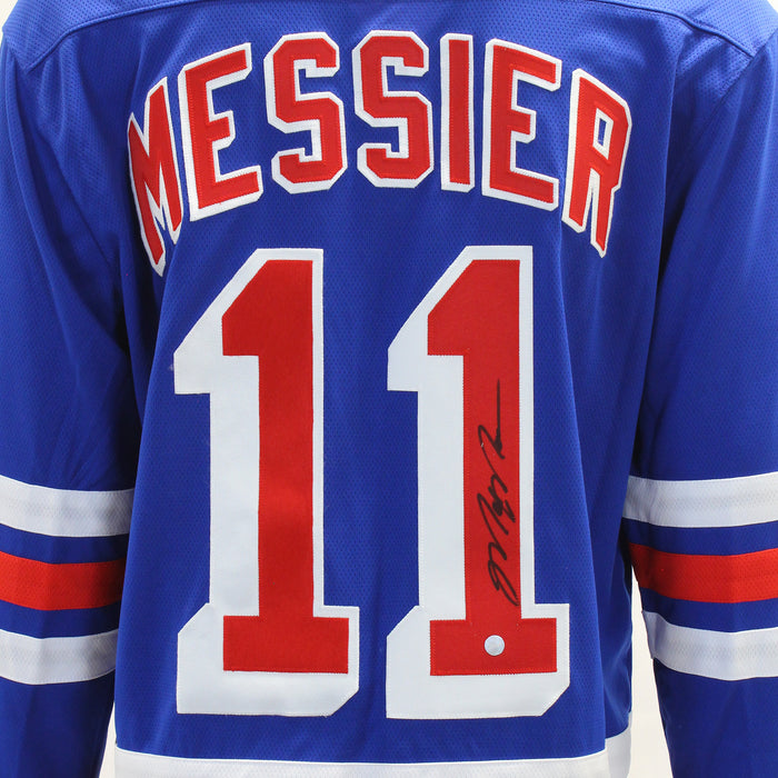 Mark Messier Signed Jersey Replica Blue Rangers Vintage Fanatics