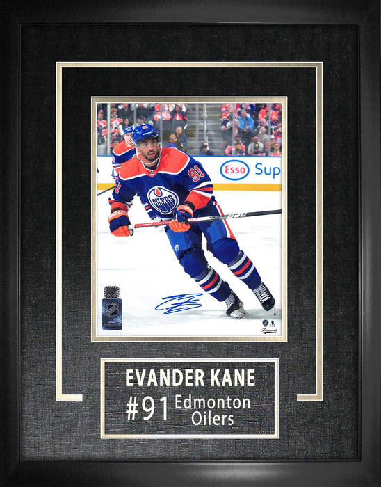 Evander Kane Edmonton Oilers Signed Framed Home 8x10 Photo