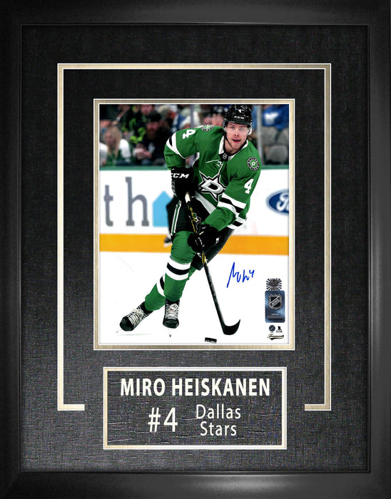 Miro Heiskanen Signed Framed Dallas Stars Home 8x10 Photo