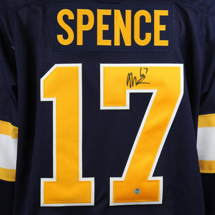 Malcolm Spence Signed Jersey Erie Otters CCM Replica Navy