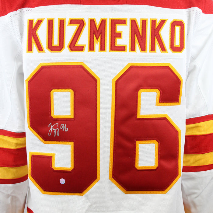 Andrei Kuzmenko Signed Jersey Calgary Flames White Adidas