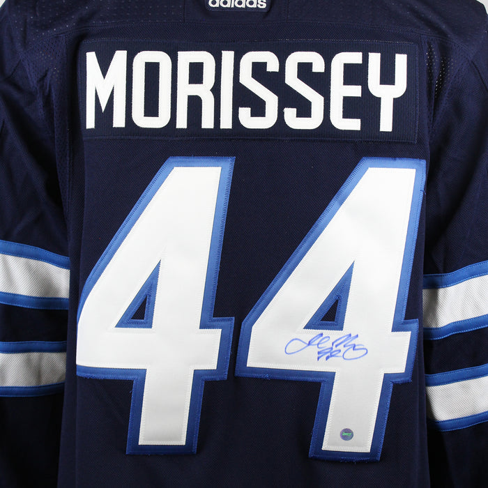 Josh Morrissey Signed Jersey Winnipeg Jets Blue Adidas