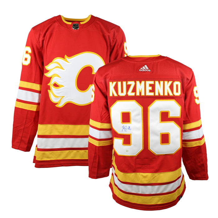 Andrei Kuzmenko Signed Jersey Calgary Flames Red Adidas