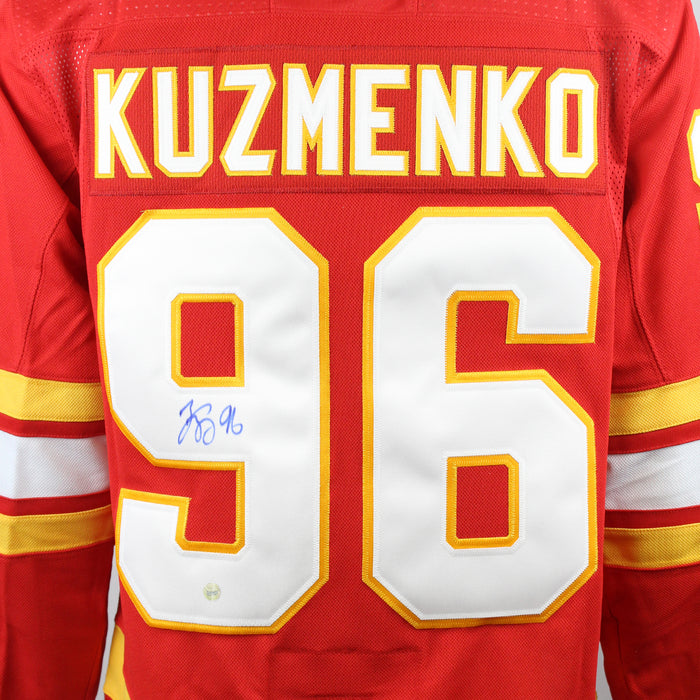 Andrei Kuzmenko Signed Jersey Calgary Flames Red Adidas